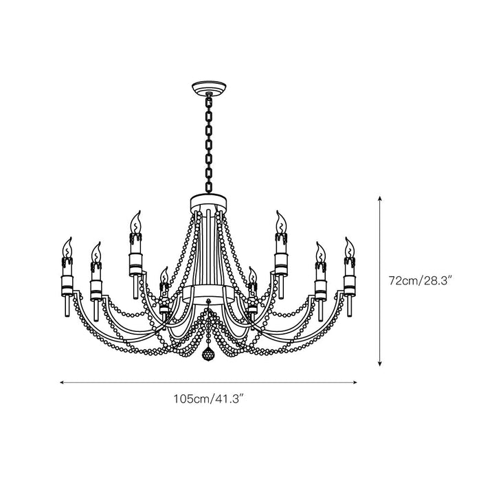 Gabby Percy Chandelier-DWHOME