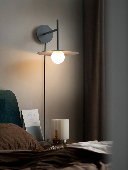 Gea Iron Plug-In Wall Lamp-DWHOME