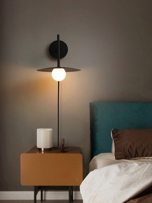 Gea Iron Plug-In Wall Lamp-DWHOME