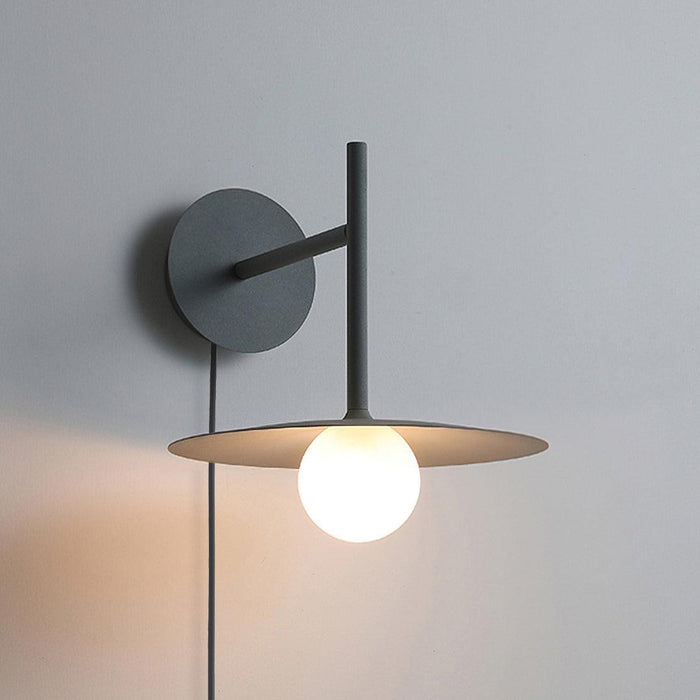 Gea Iron Plug-In Wall Lamp-DWHOME