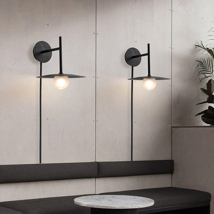 Gea Iron Plug-In Wall Lamp-DWHOME