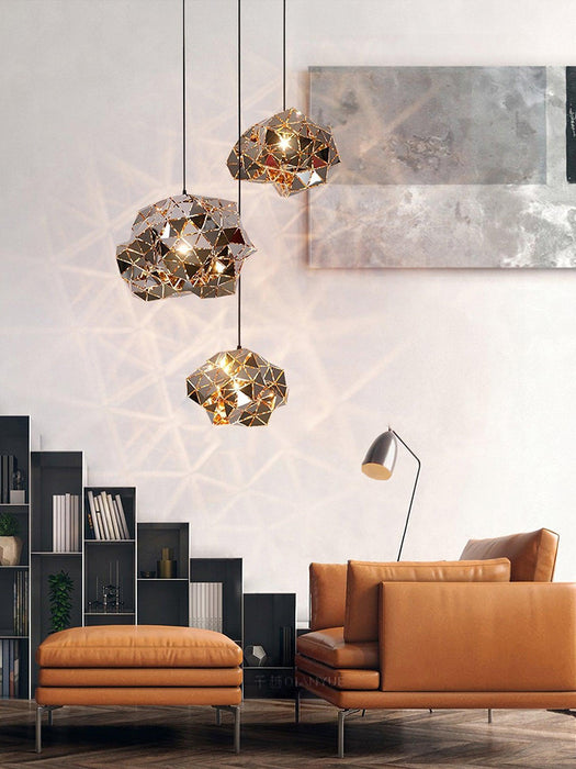 Geometric Panel Pendant Lamp-DWHOME