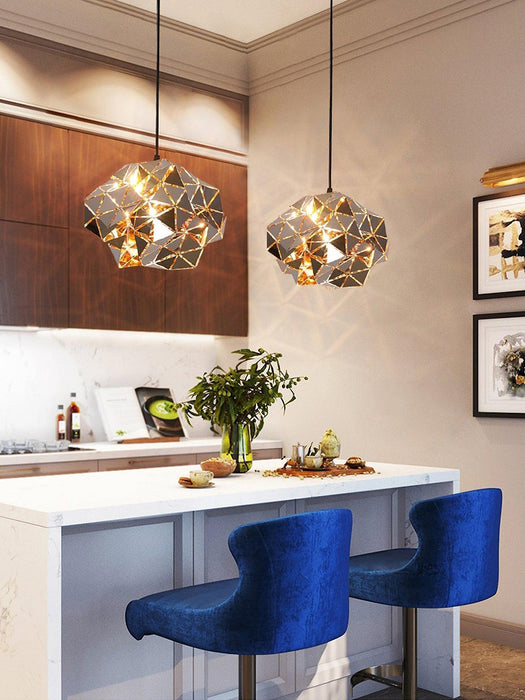 Geometric Panel Pendant Lamp-DWHOME