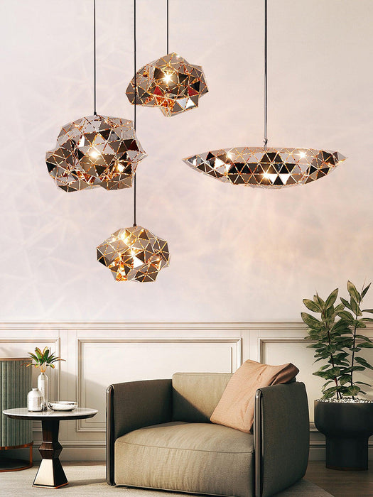 Geometric Panel Pendant Lamp-DWHOME