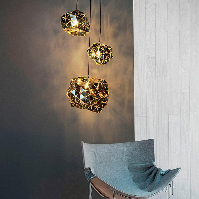 Geometric Panel Pendant Lamp-DWHOME