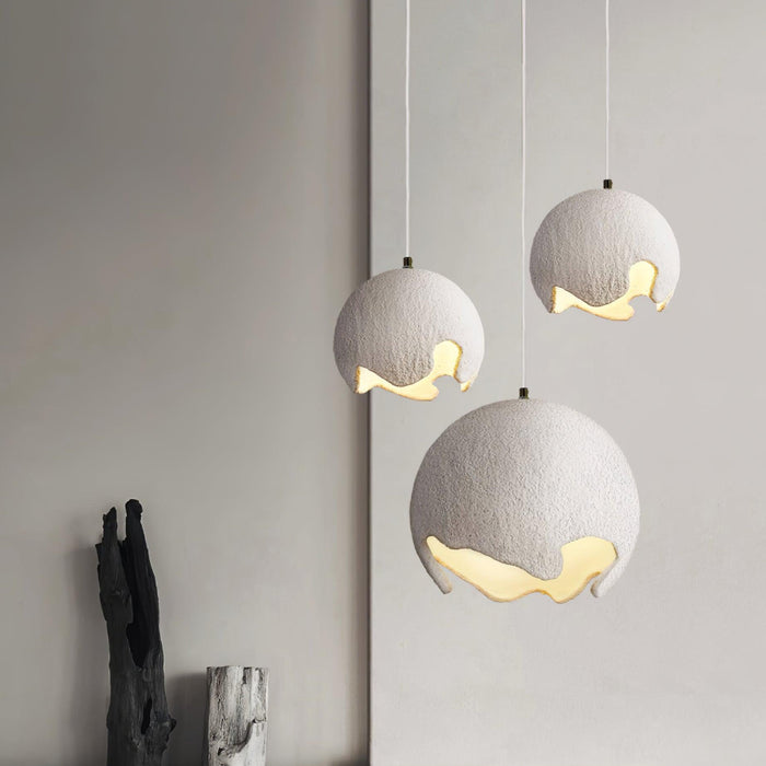 Geometric Resin Pendant Light-DWHOME