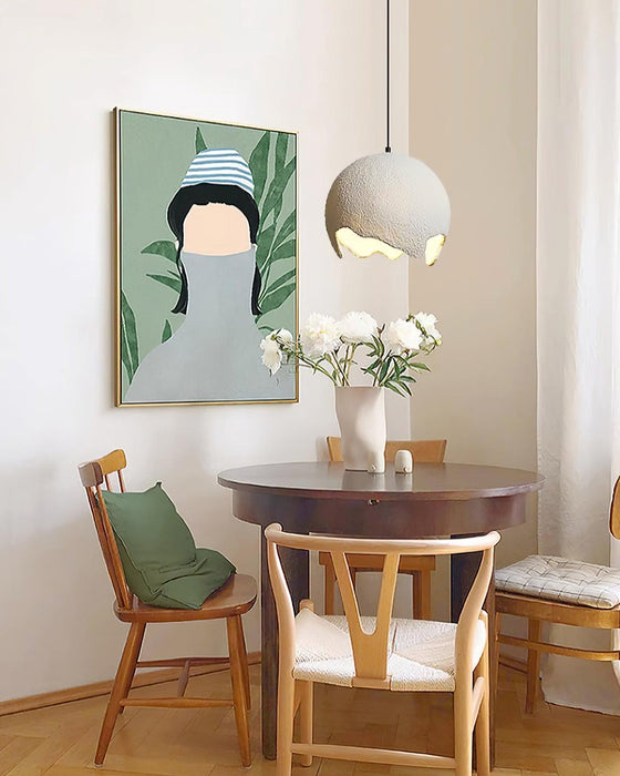 Geometric Resin Pendant Light-DWHOME