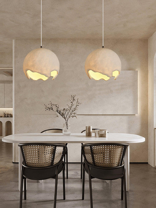 Geometric Resin Pendant Light-DWHOME
