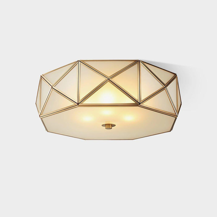 Geometric Shaped Flush Ceiling Light-DWHOME
