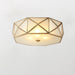 Geometric Shaped Flush Ceiling Light-DWHOME