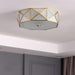 Geometric Shaped Flush Ceiling Light-DWHOME