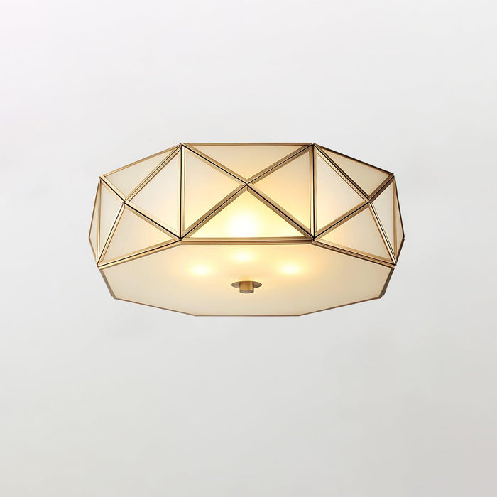 Geometric Shaped Flush Ceiling Light-DWHOME