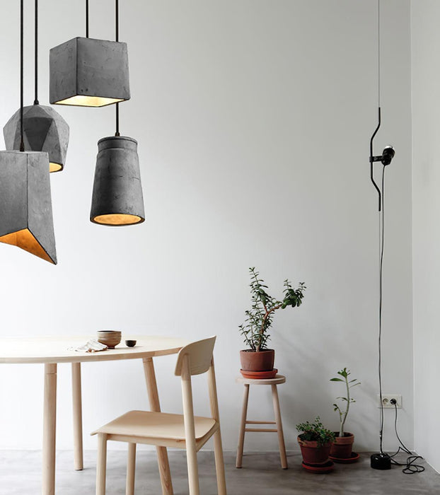 Georgia Cement Pendant Light-DWHOME