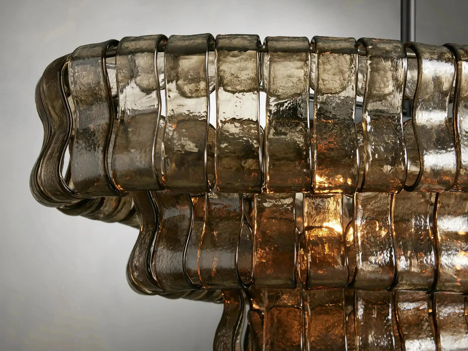 Ghiaccio Oval Chandelier 54''65''-DWHOME