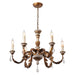 Giltwood Wood Chandelier-DWHOME