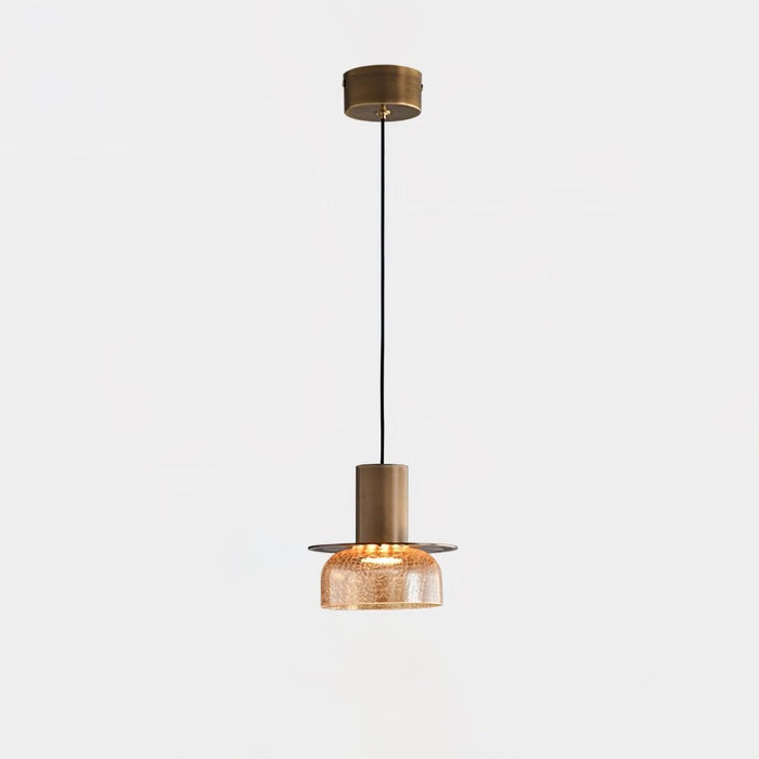 Glacier Crackle Glass Pendant Lamp-DWHOME