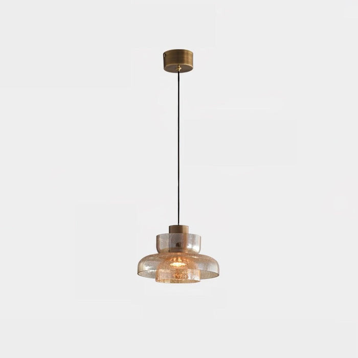 Glacier Crackle Glass Pendant Lamp-DWHOME