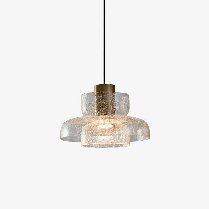 Glacier Crackle Glass Pendant Lamp-DWHOME