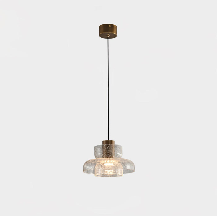 Glacier Crackle Glass Pendant Lamp-DWHOME