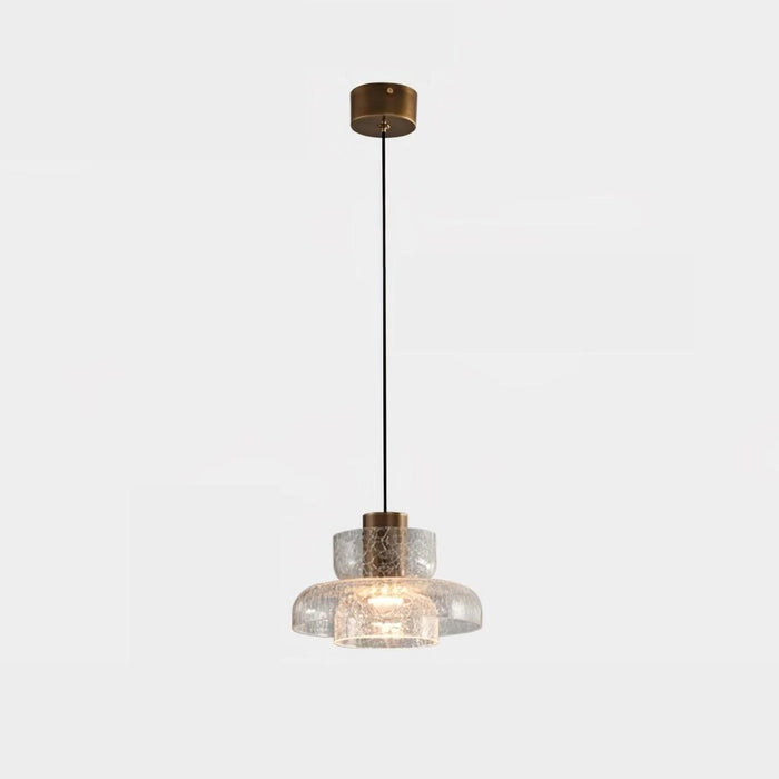 Glacier Crackle Glass Pendant Lamp-DWHOME