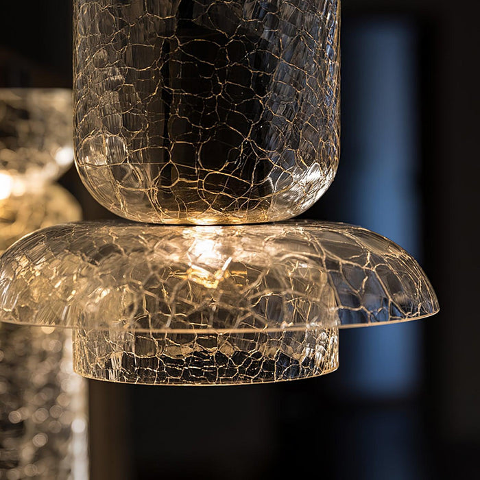 Glacier Crackle Glass Pendant Lamp-DWHOME