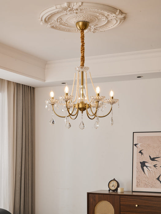 Glamour Pearl Chandelier-DWHOME