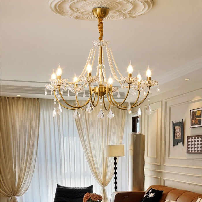 Glamour Pearl Chandelier-DWHOME