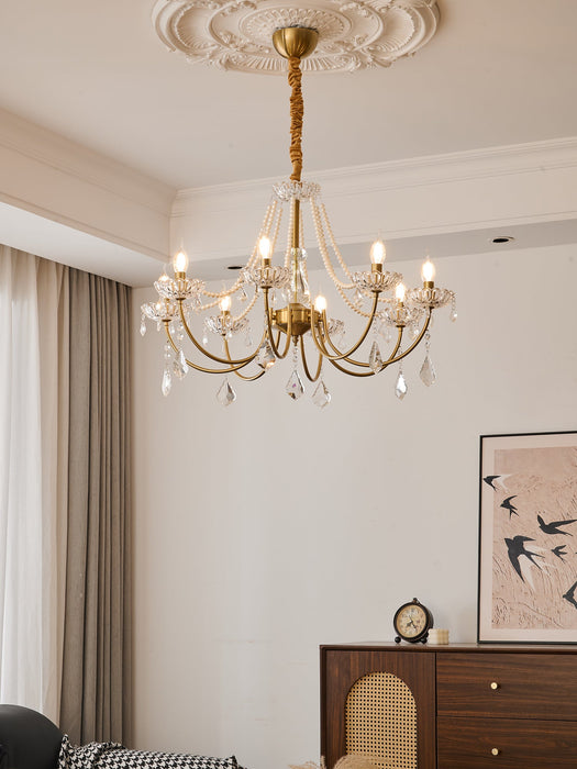 Glamour Pearl Chandelier-DWHOME