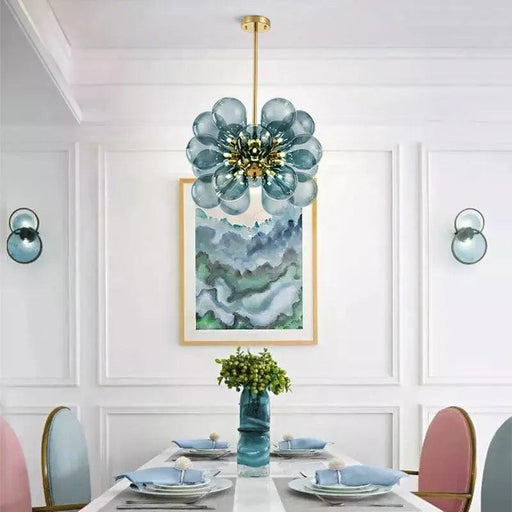 Glass Bubble Ceiling Light Amber&Blue&White-DWHOME