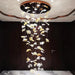 Glass Maple Leaf Hanging Light for Staircase - DWHOME