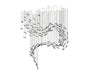 Glass Feathers Flying Chandelier-DWHOME