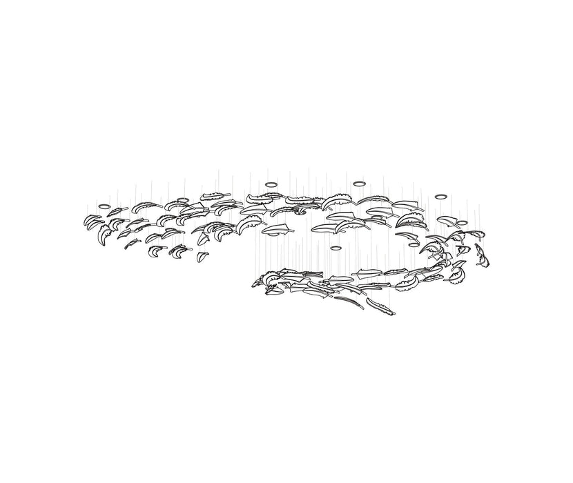 Glass Feathers Chandelier - DWHOME