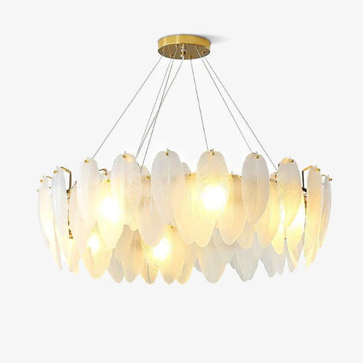 Glass Feather Chandelier - DWHOME