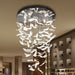Glass Feathers Flying Chandelier-DWHOME