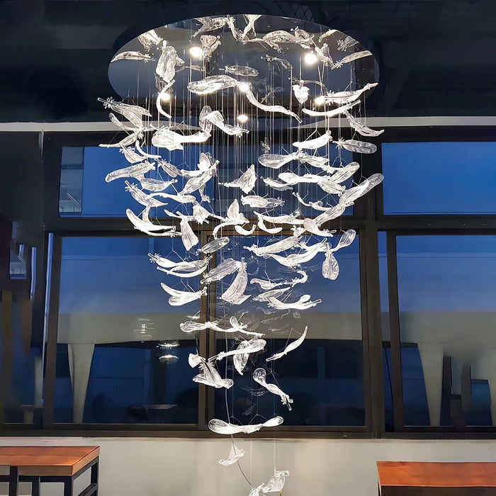 Glass Feathers Chandelier - DWHOME