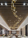 Glass Feathers Flying Chandelier-DWHOME