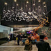 Glass Feathers Flying Chandelier-DWHOME