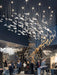 Glass Feathers Flying Chandelier-DWHOME