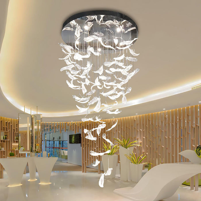 Glass Feathers Chandelier - DWHOME