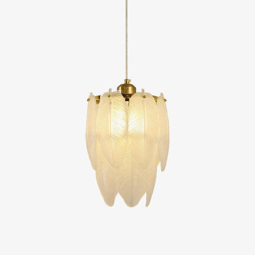 Glass Feather Pendant Light-DWHOME