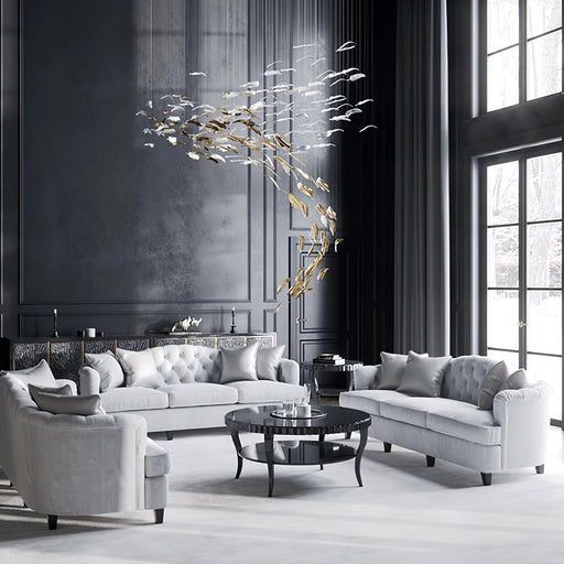 Glass Feathers Flying Chandelier-DWHOME