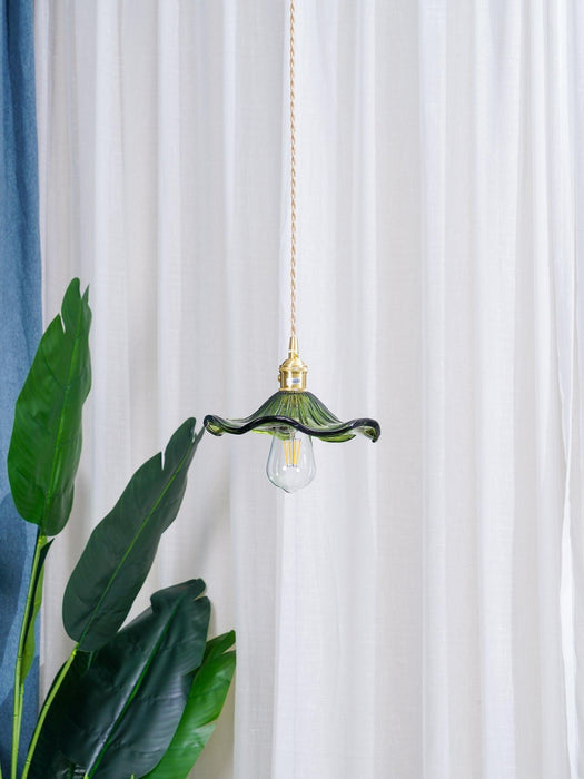 Glass Hibiscus Flower Swag Light-DWHOME