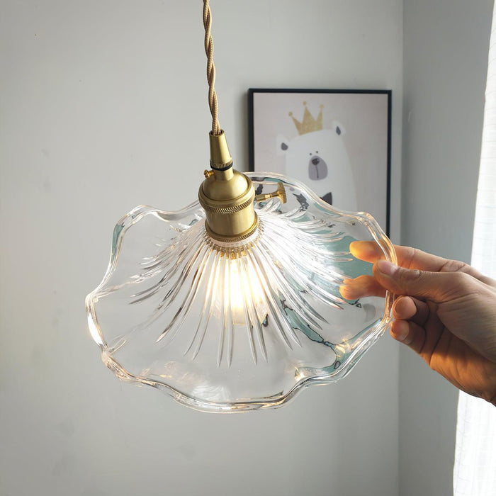 Glass Hibiscus Flower Swag Light-DWHOME