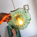 Glass Hibiscus Flower Pendant Light-DWHOME