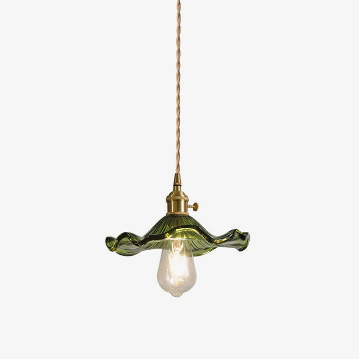 Glass Hibiscus Flower Swag Light-DWHOME