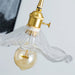 Glass Hibiscus Flower Swag Light-DWHOME
