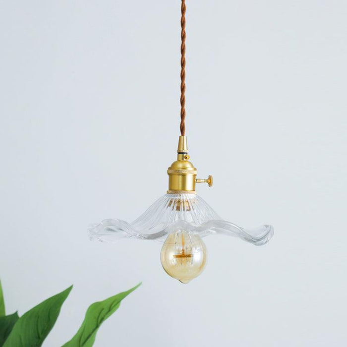 Glass Hibiscus Flower Swag Light-DWHOME