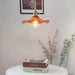 Glass Hibiscus Flower Pendant Light-DWHOME