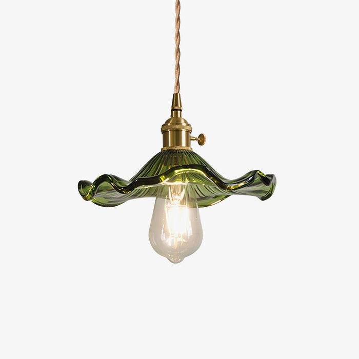 Glass Hibiscus Flower Swag Light-DWHOME
