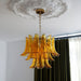Glass Leaf Cascade Chandelier-DWHOME
